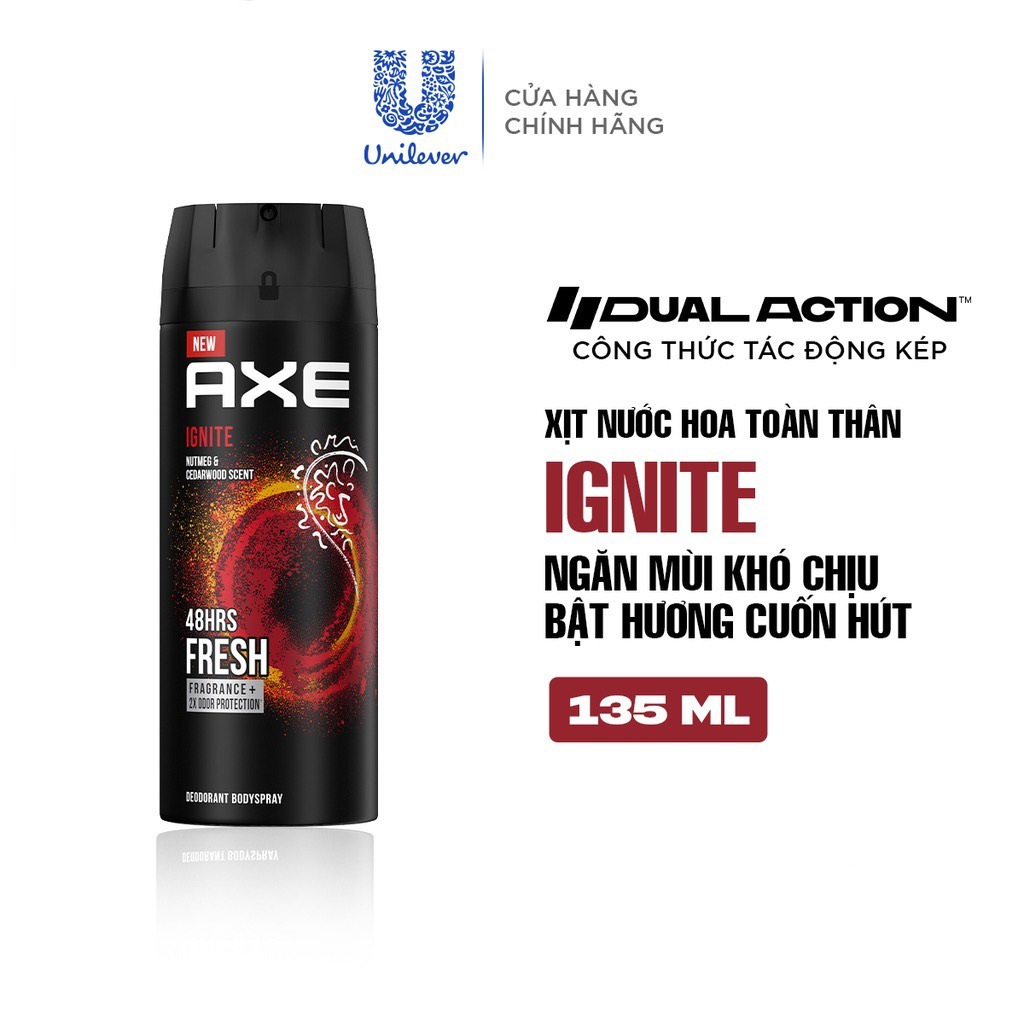 [HCM] Axe Xịt Ngăn Mùi Toàn Thân Đủ Mẫu