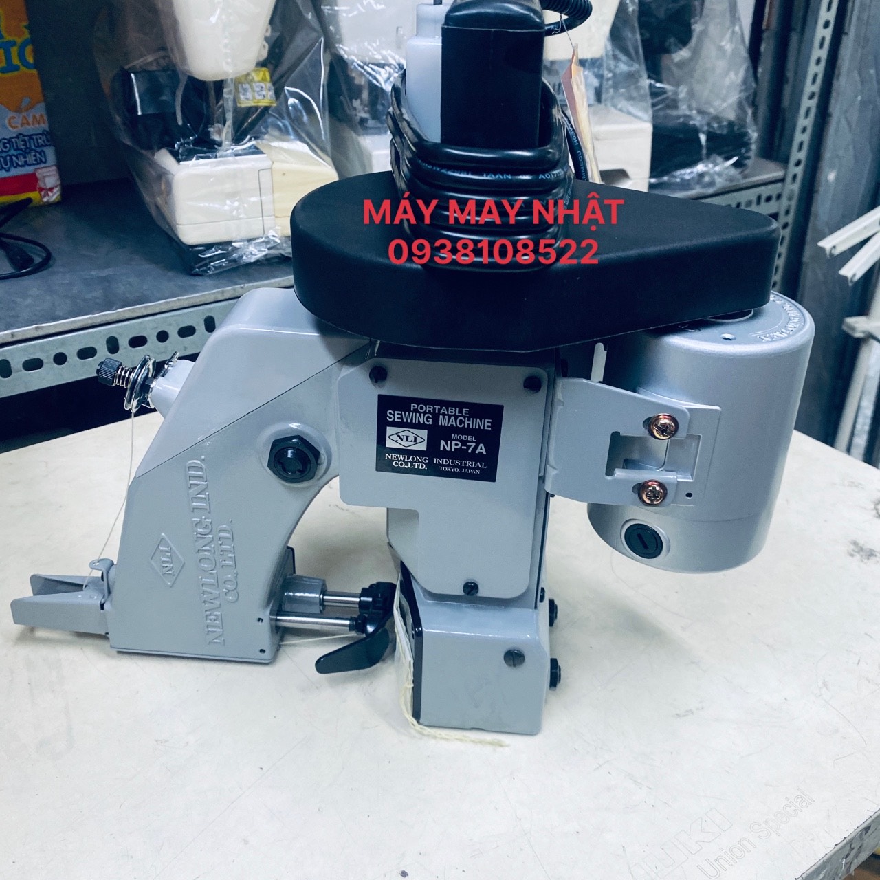 MÁY MAY KHÂU BAO CẦM TAY NHẬT NEWLONG NP-7