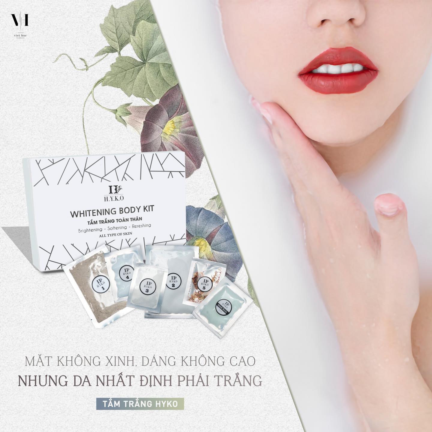 SET TẮM TRẮNG BODY HYKO