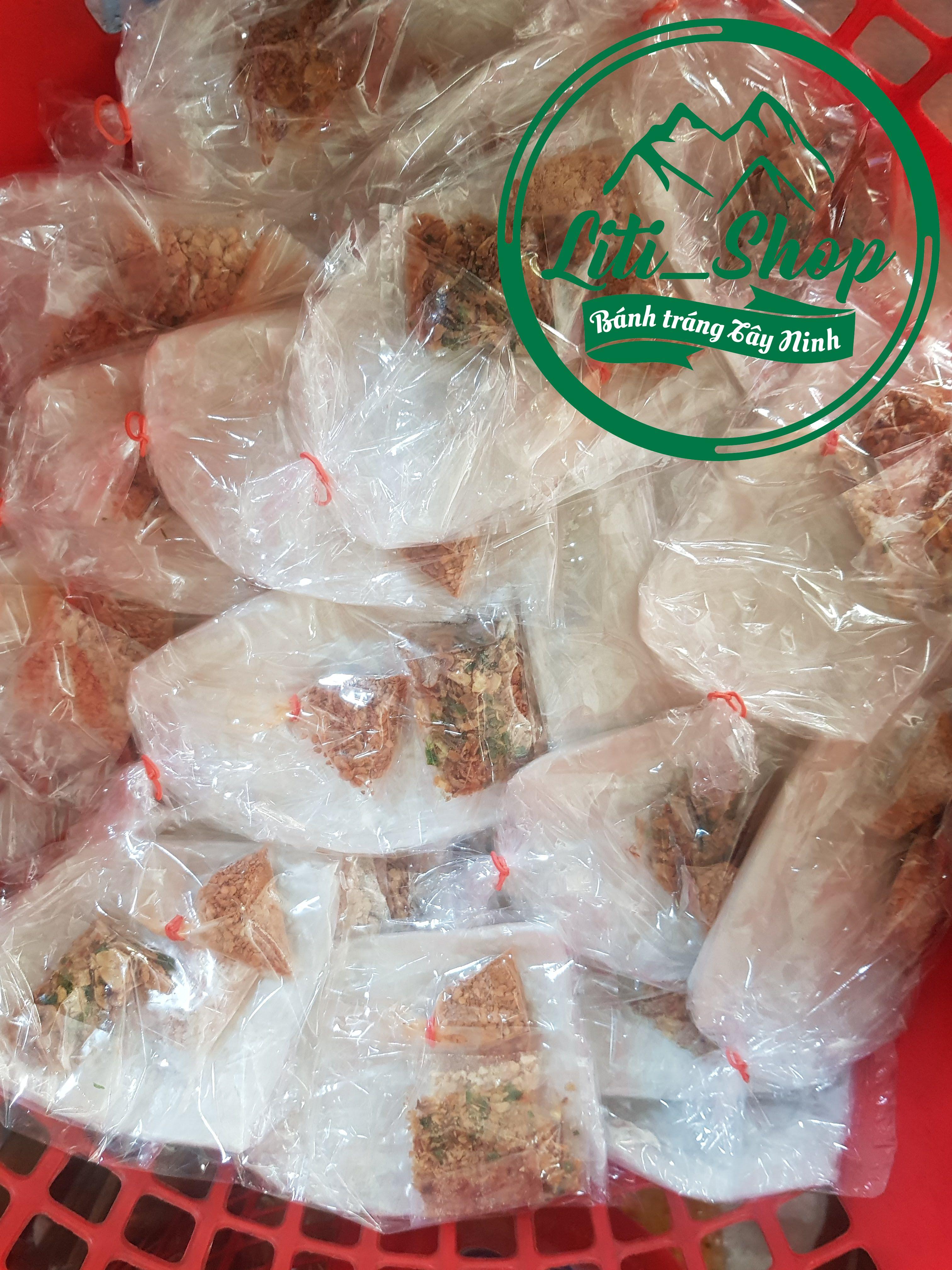 Báng tráng Muối tôm Đậu phọng Hành phi Tây Ninh
