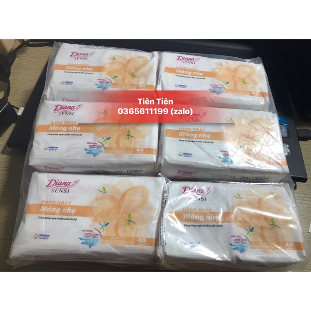 [HCM](Lốc 6 Gói) Bvs Hằng Ngày Sensi Slim Mỏng Nhẹ (Gói 40 Miếng)
