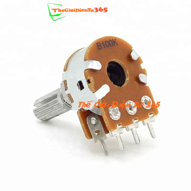 5 Chiết Áp Bi Đôi 100k Ohm Kép B100K