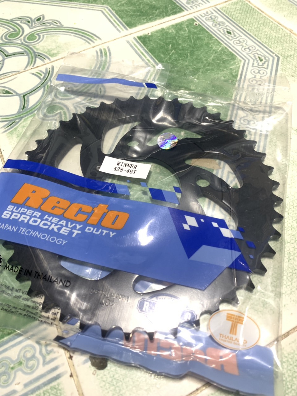 Dĩa 46T xe winner hiệu recto