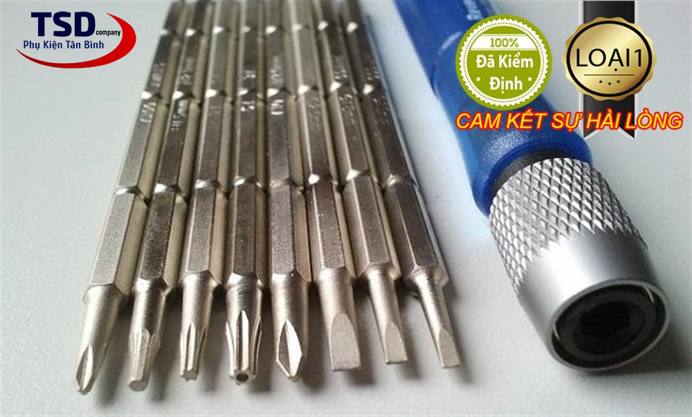 Bộ Tua Vít Đa Năng 8 Cây Tặng Kèm Túi Vải