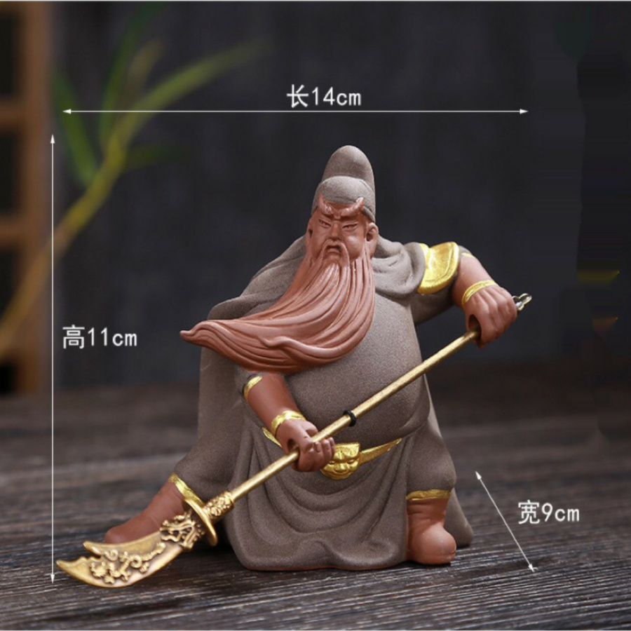 [HCM]TƯỢNG QUAN CÔNG MÚA ĐAO GỐM TỬ SA