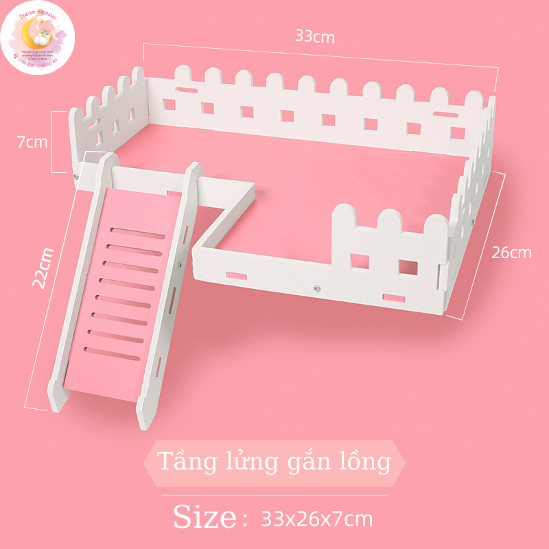 Tầng lửng đại gắn lồng (33x26x7) cho hamster