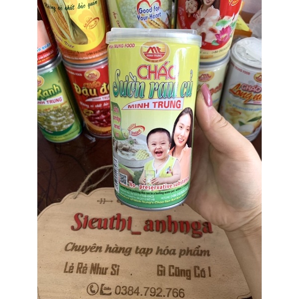 Cháo Sen Bát Bảo Minh Trung 365g (Đủ Vị)