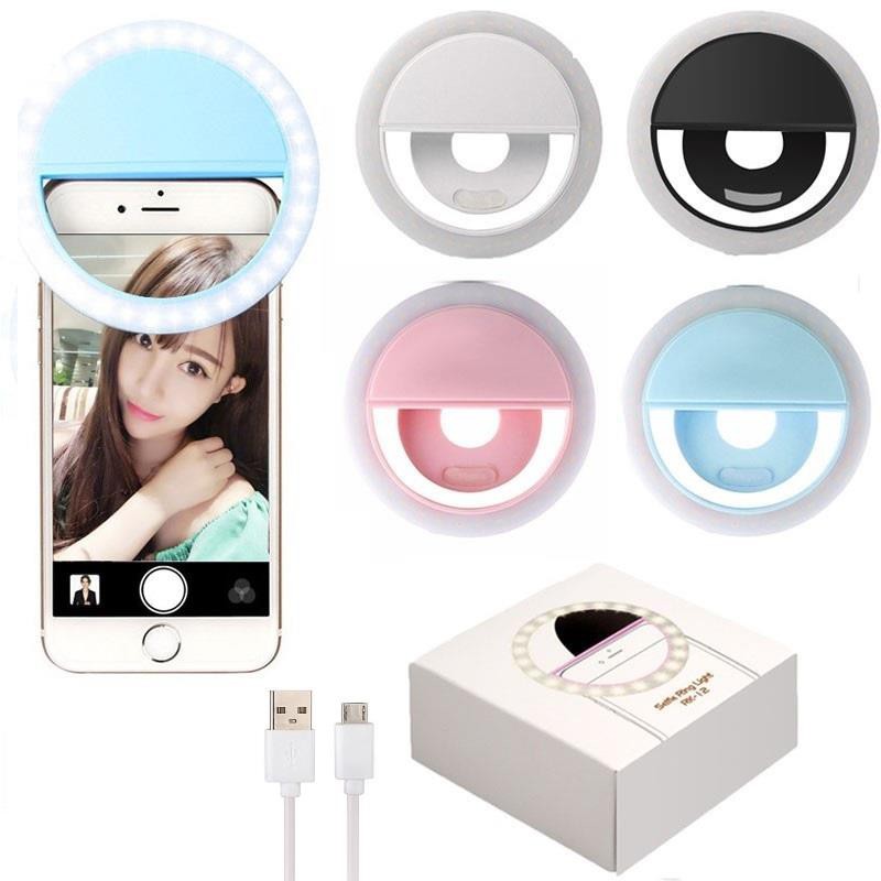 Đèn Led hỗ trợ Selfie chụp ảnh 3 chế độ