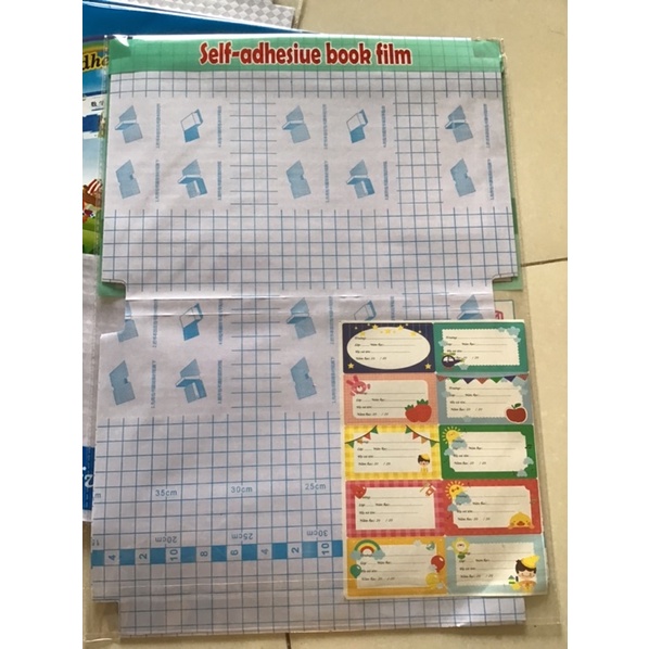 Bọc sách vở decal các cấp, bìa decan bọc sách