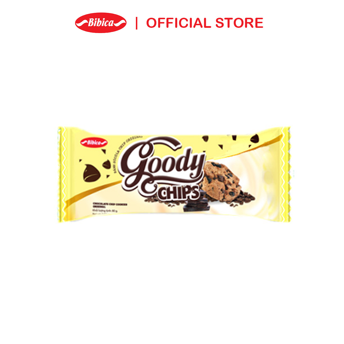 Combo of 5 Bibica Chocolate Goody Chip Cakes 80g