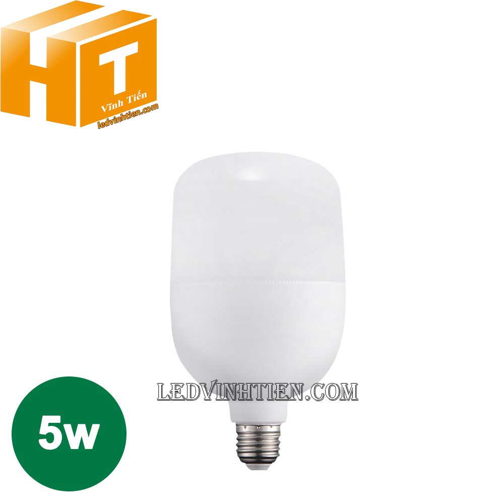 Bóng đèn led búp trụ 5w, 10w, 15w, 20w, 30w, 40w, 50w ánh sáng vàng