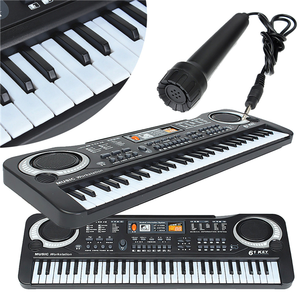 Mẫu Mới Đàn Piano 61 Phím - Đàn Kỹ Thuật Số Cho Bé Kèm Mic Hát Cực Hay.