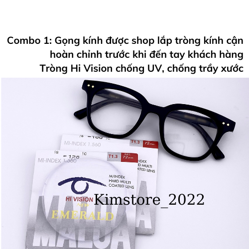 GỌNG KÍNH CÓ SẴN ĐỘ CẬN- KÍNH CHỮ V HÀN QUỐC NAM NỮ CẮT ĐỘ CẬN THEO YÊU CẦU