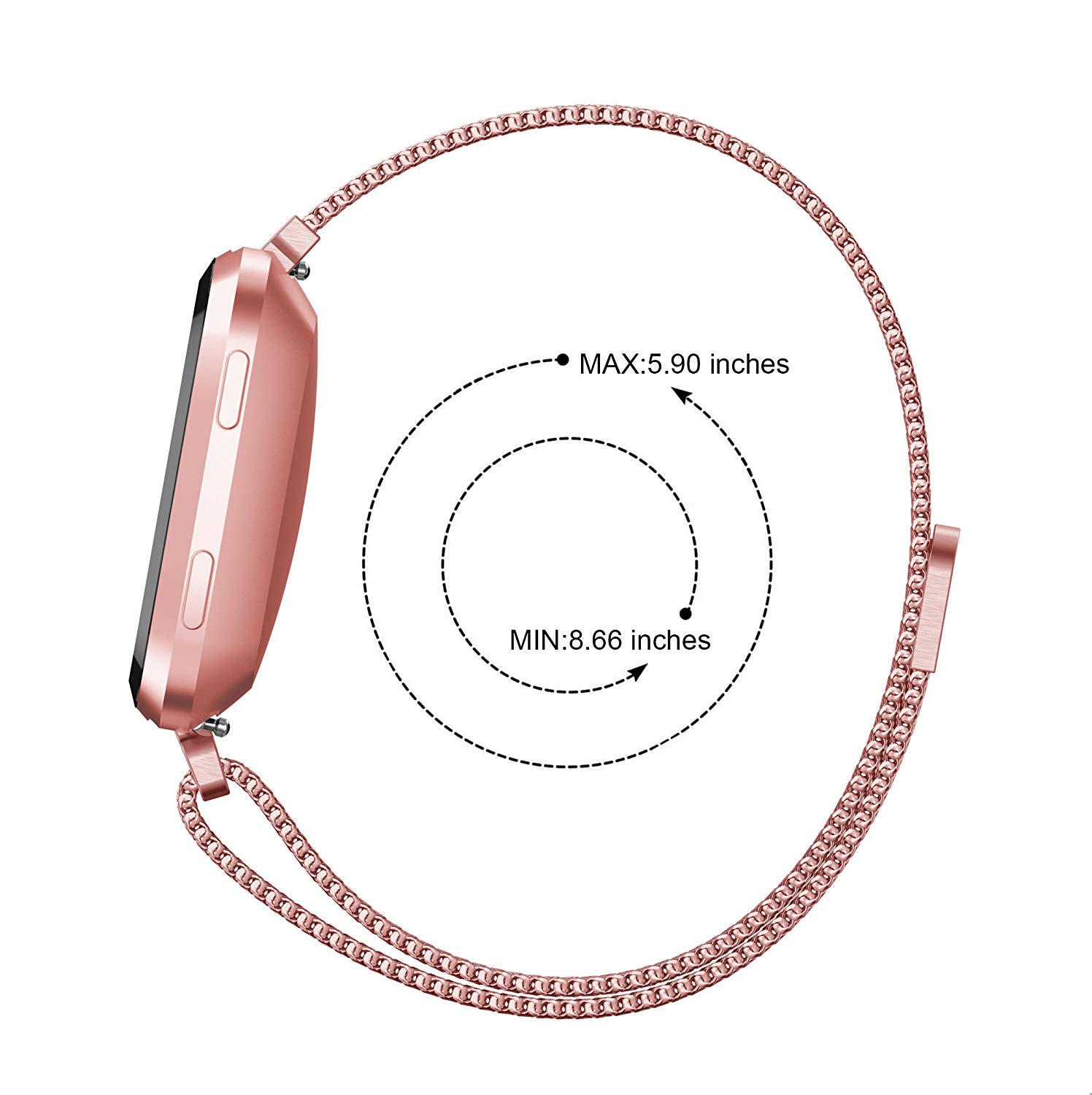 Dây Thép Milanese Loop Stainless Steel Cho Fitbit Versa Versa 2 Versa Lite