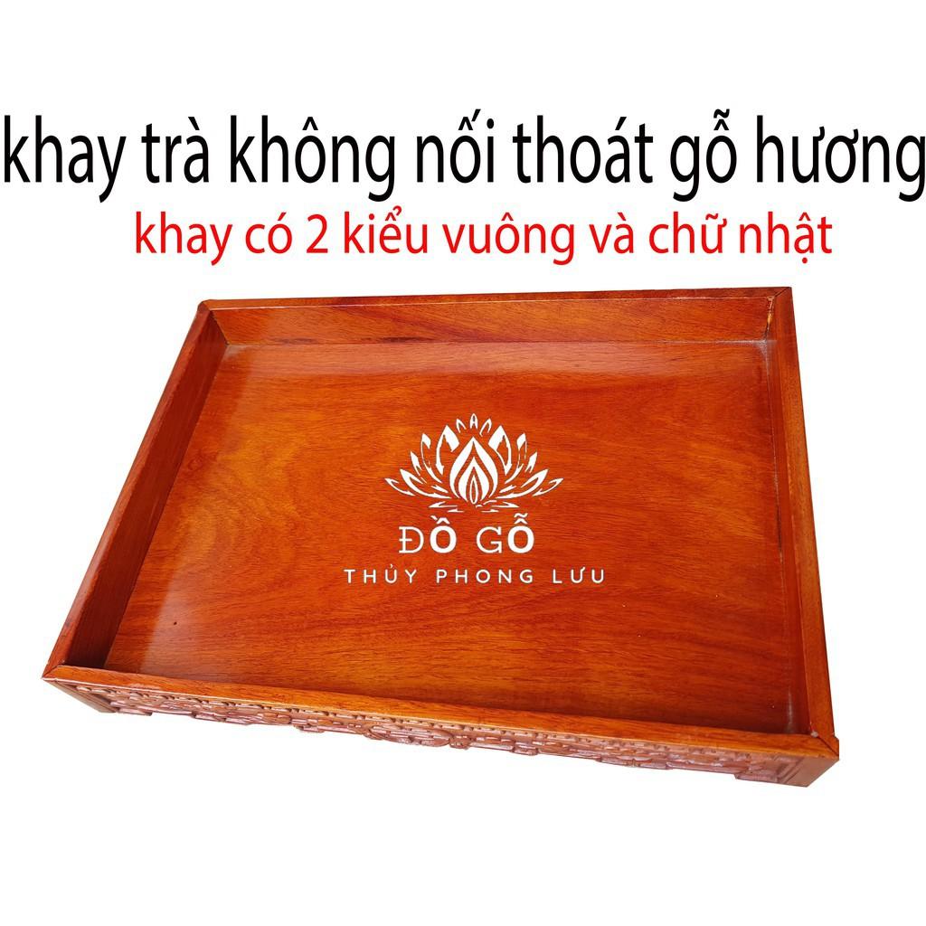 khay trà không lối thoát gỗ hương