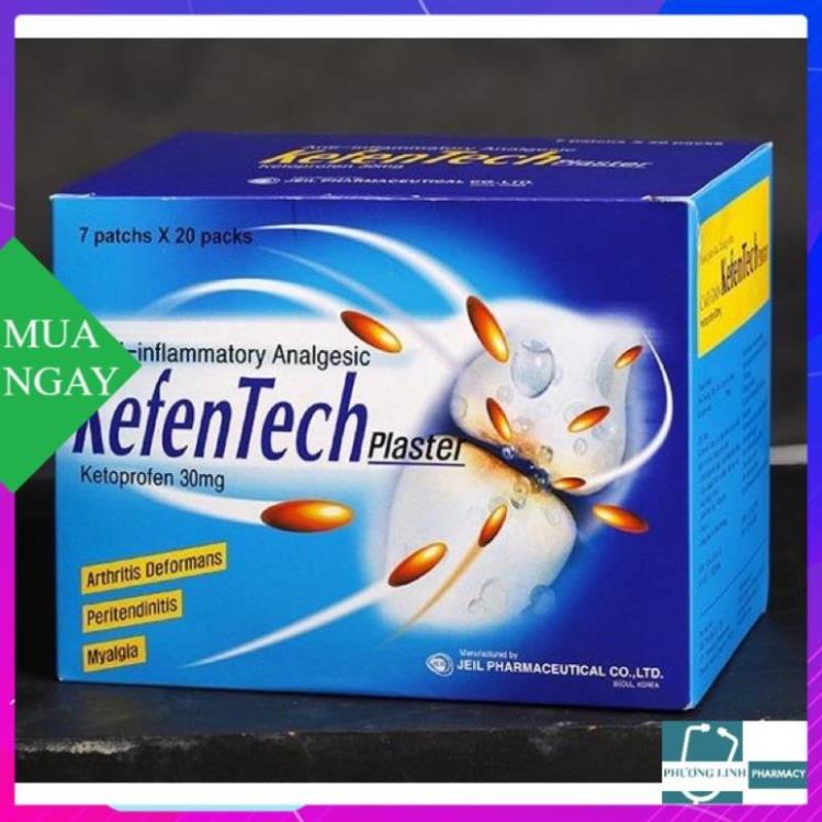 Kefentech Plaster dán đau nhức Hàn Quốc (Gói 7 miếng)