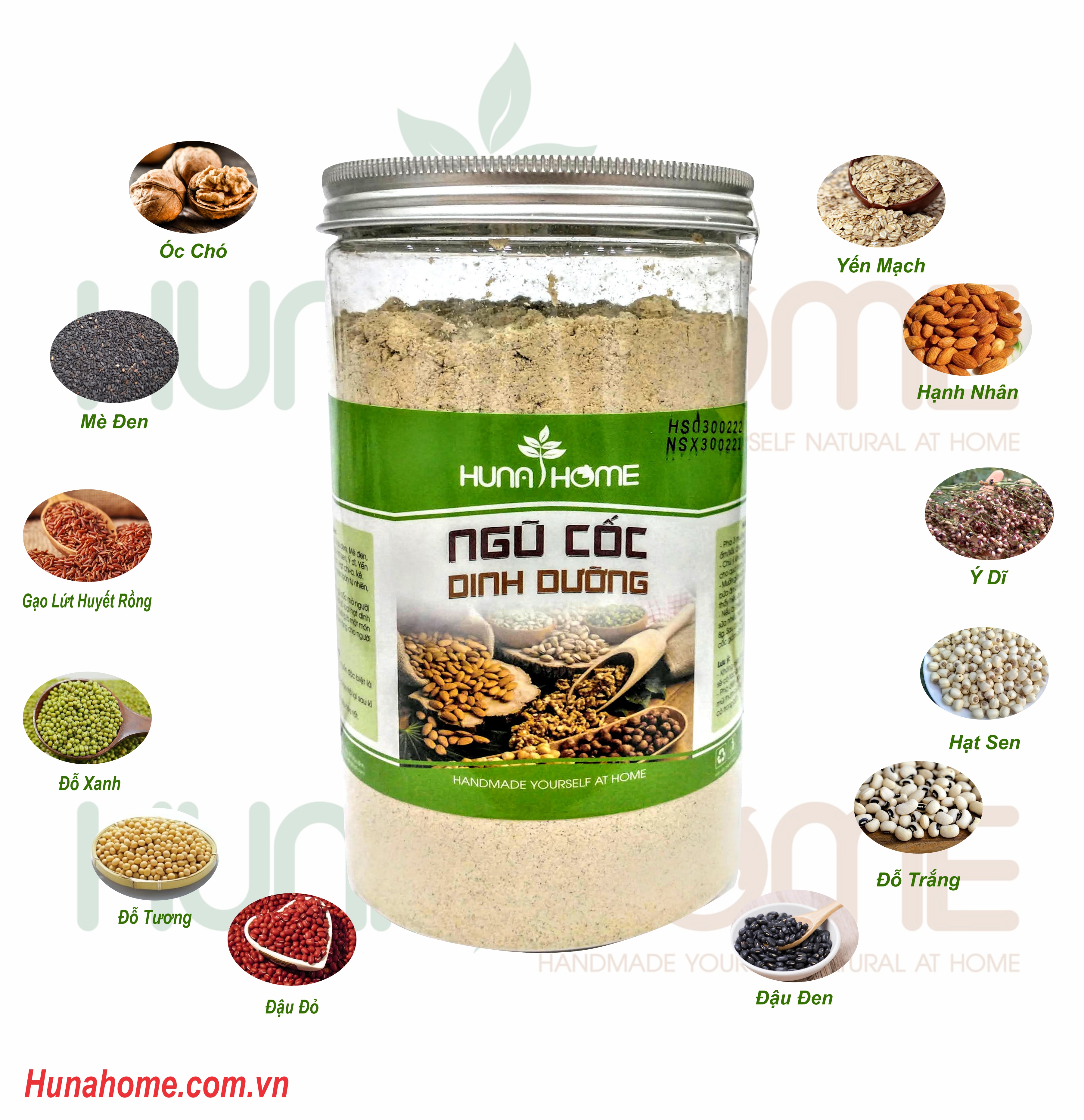 Bột ngũ cốc dinh dưỡng ( đóng gói hộp 0.5kg)