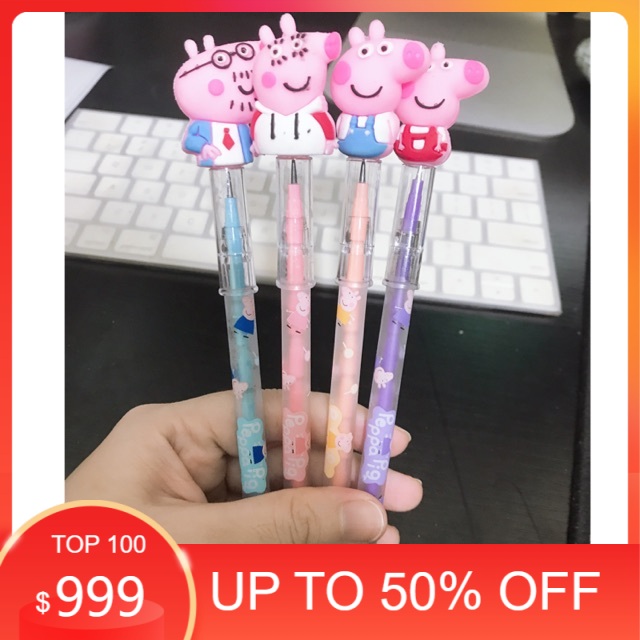 1 Cây bút chì đốt heo peppa