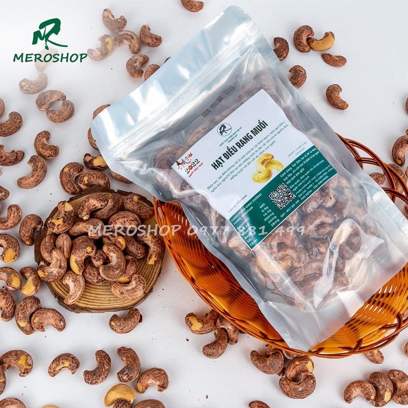 500GRAM HẠT ĐIỀU RANG MUỐI NGUYÊN LỤA SHOP MẸ RÔ
