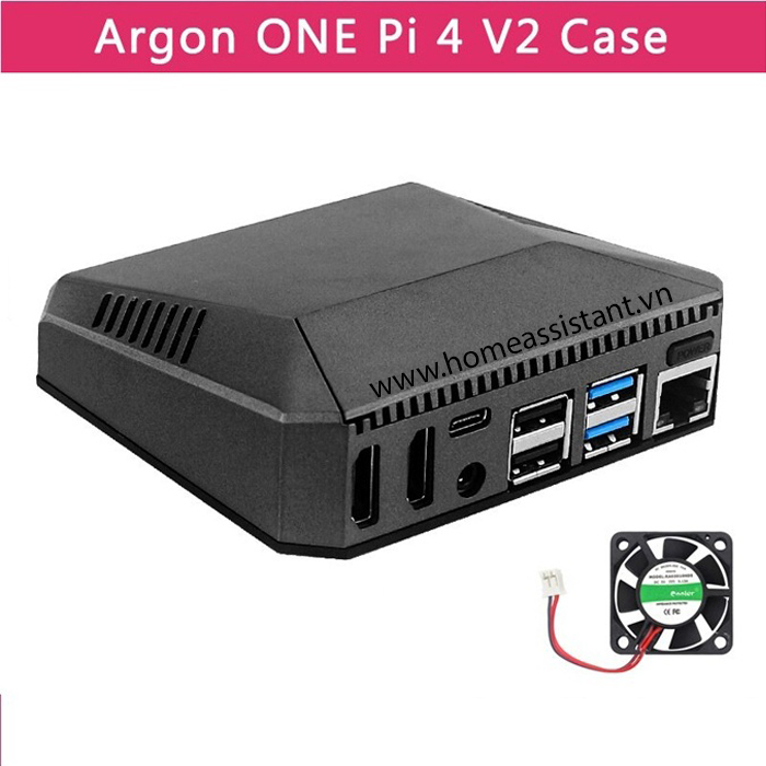 Vỏ Case Nhôm Cho Máy Tính Mini Raspberry Pi 4 Argon One V2