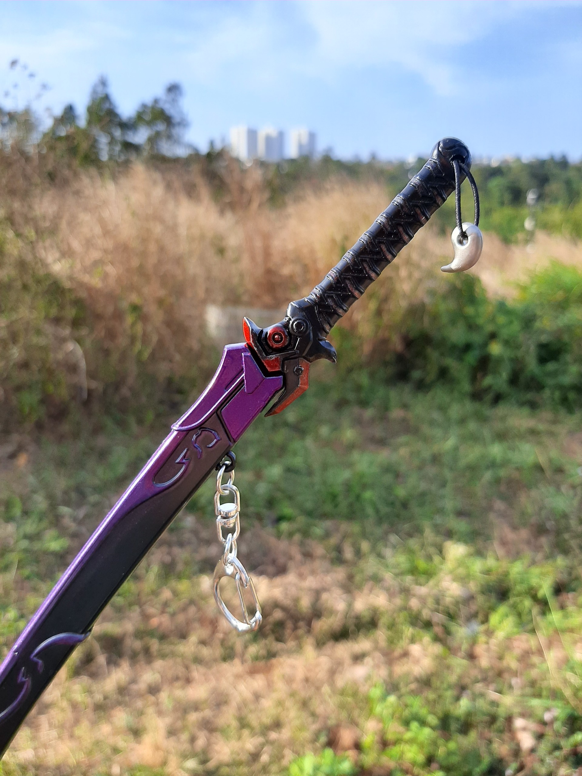 Mô hình kiếm Genji tím 22cm - Baystore