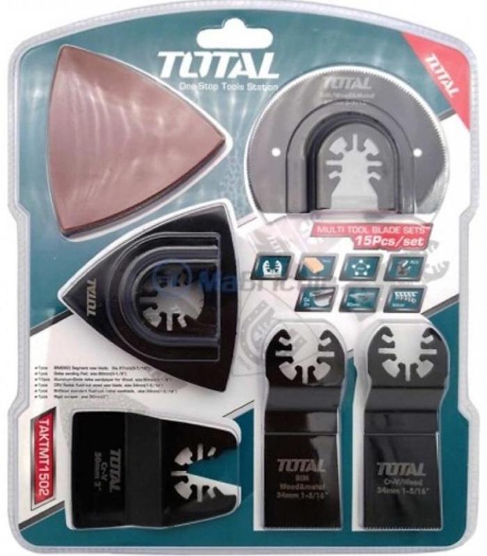 Bộ lưỡi cho máy cắt góc đa năng 15 chi tiết Total TAKTMT1502