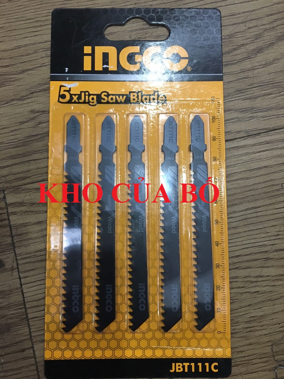 Bộ 5 lưỡi cưa lọng gỗ Ingco JBT111C - Răng cưa nhuyễn