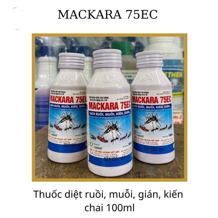 [Hoàn Tiền 10%] Thuốc xịt muỗi y tế Mackara 75ec diệt muỗi trong nhà và ngoài môi trường sử dụng dễ dàng diệt cả muỗi kiến gián mối