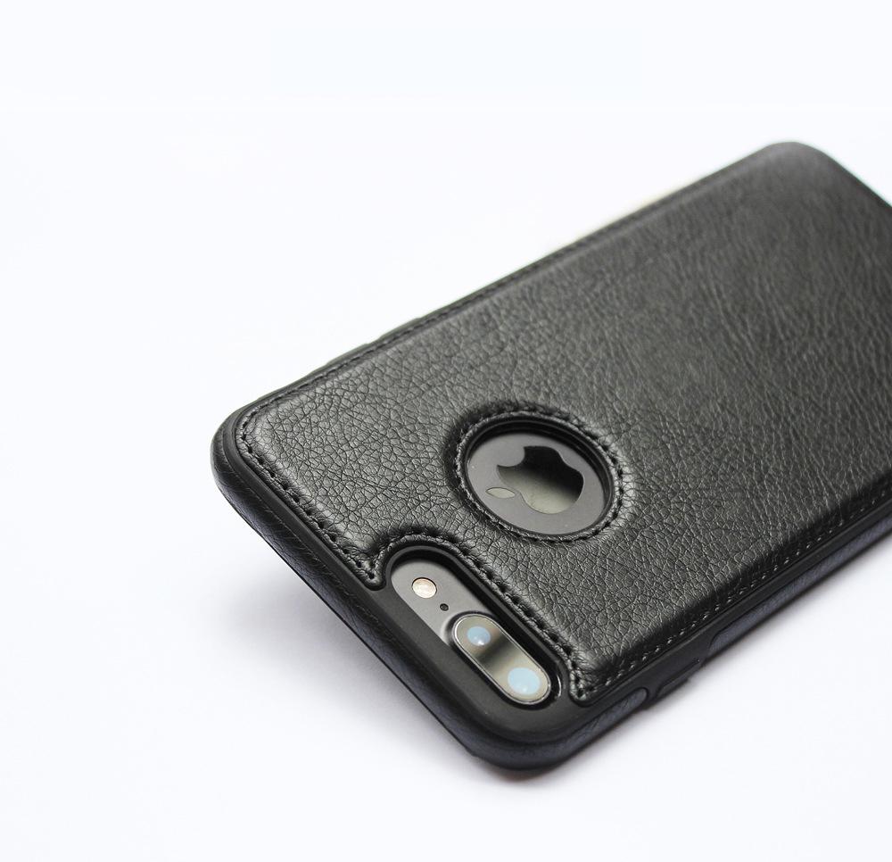 (Màu đen) Ốp lưng da iPhone 7 Plus - IP 7 Plus - PS CASE phân phối