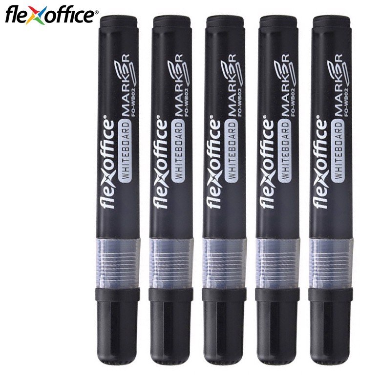 Bút lông bảng FlexOffice FO-WB02 - Dễ Dàng Bơm Mực (10 cây/hộp)