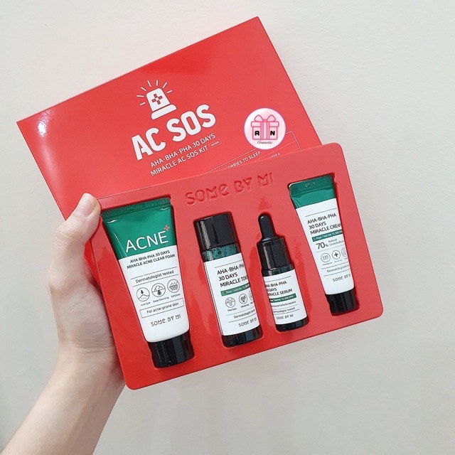 Bộ Dưỡng  Some By Mi Miracle AC SOS Kit (set 4 món).