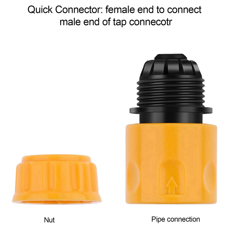 5Pcs Garden Double Male Hose Connectors 10Pcs End Quick Connectors for