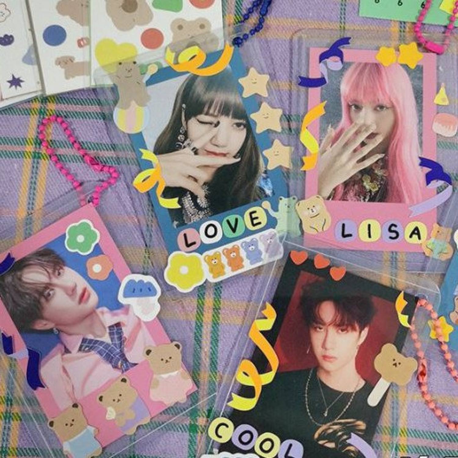Hình dán sticker trang trí top loader siêu xinh HDT01