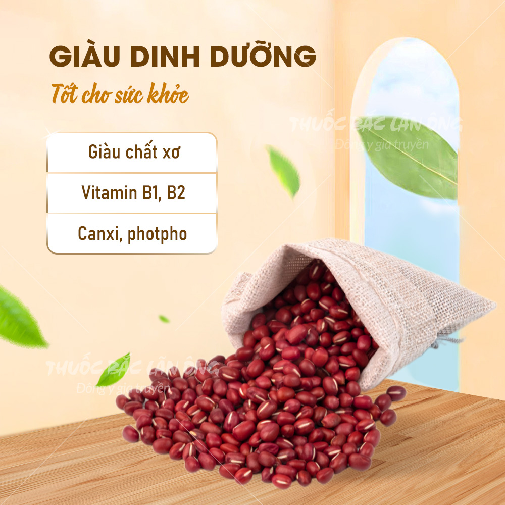Bột đậu đỏ 100g, rang thơm, nghiền mịn, bột đắp mặt dưỡng trắng da, tẩy tế bào chết, giảm thâm mụn