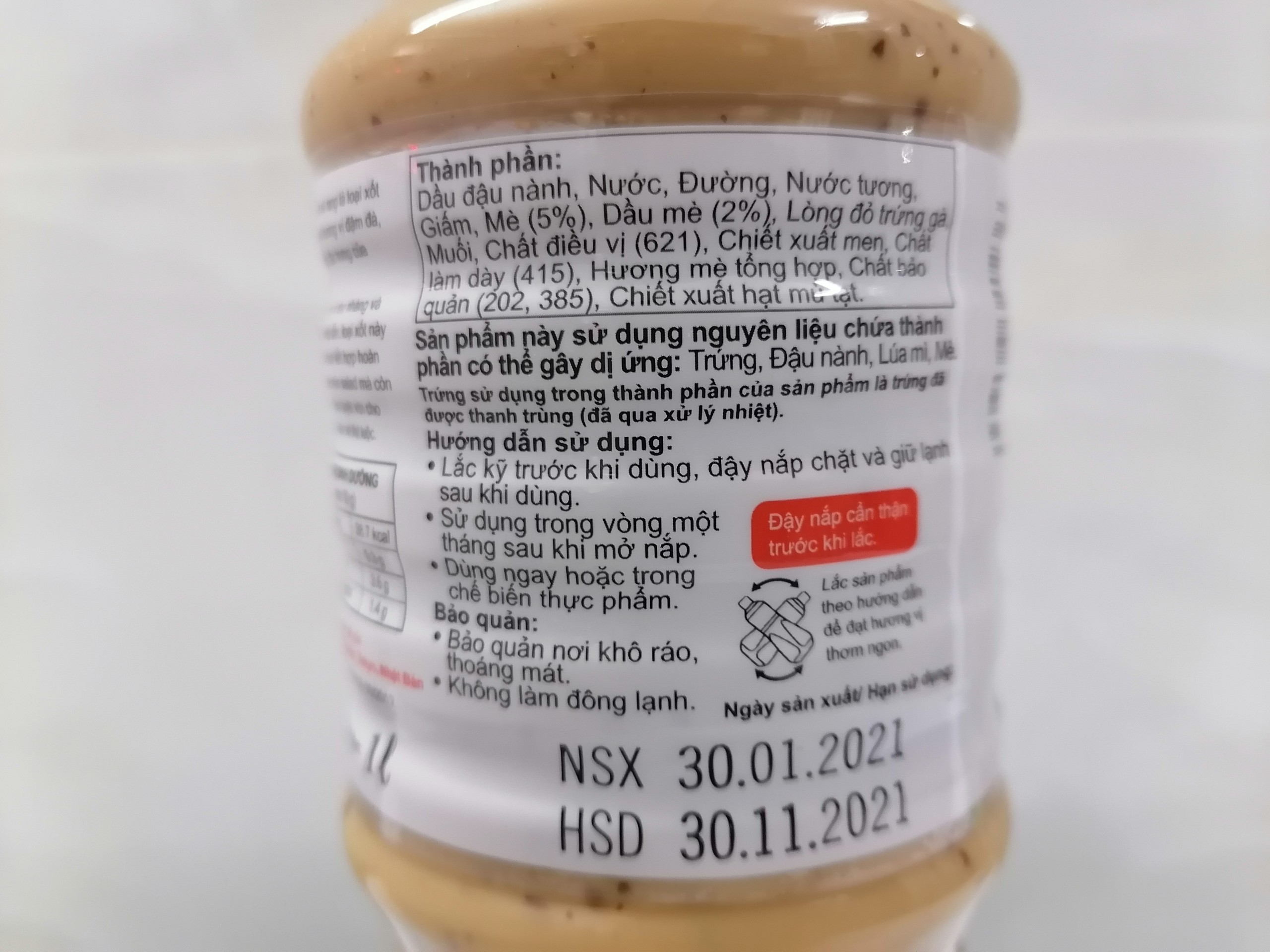 [1 Lít] XỐT MÈ RANG [VN] KEWPIE Dressing Roasted Sesame (hty-hk5)