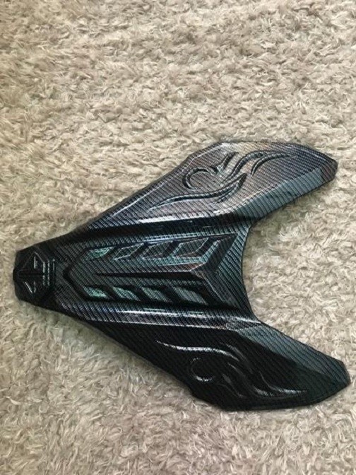 ốp mặt nạ đen carbon cho xe air blade 2016 2017 2018 2019