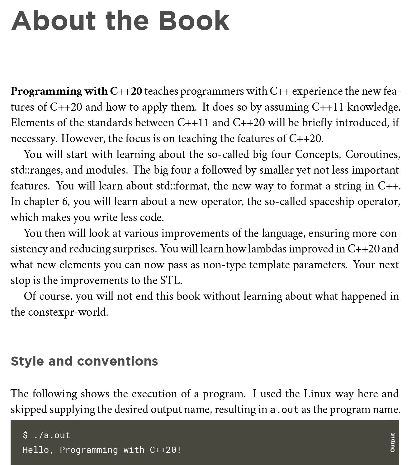Programming with C++20 - Hanoi Book Store