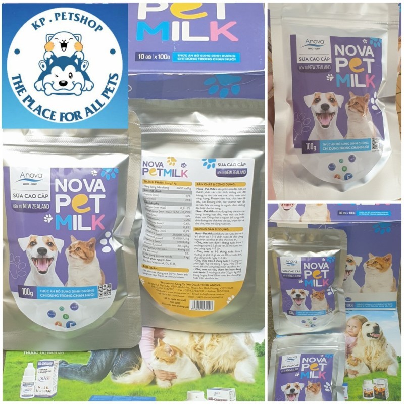 Sữa cao chấp chó mèo -   Nova PetMilk ( Giá tốt )