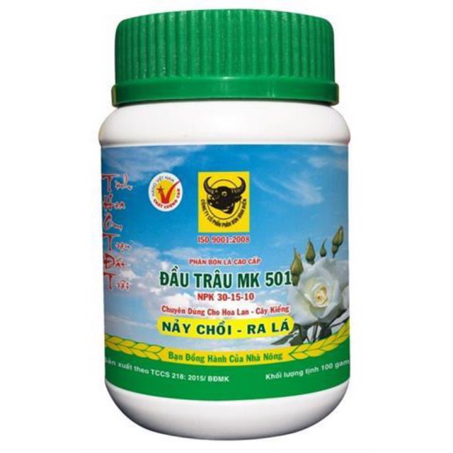 PHÂN BÓN LÁ ĐẦU TRÂU MK 501 - Lọ 100g