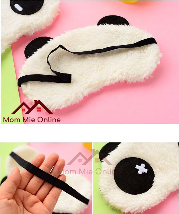 Bịt mắt ngủ gấu trúc vải bông - I043