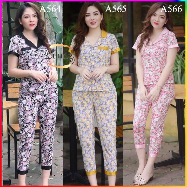 QUẦN ÁO MẶC NHÀ CAO CẤP PIZAMA LỤA THÁI MỀM MỊN