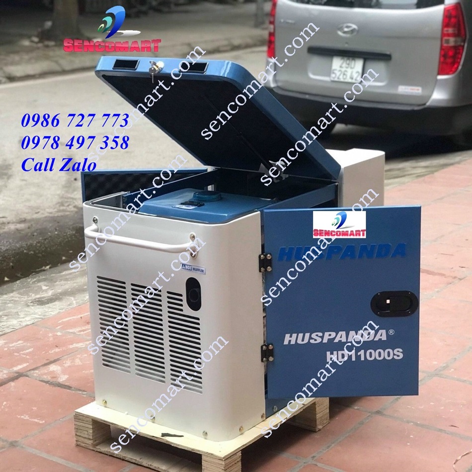Máy phát điện chạy dầu 9kw huspanda hd11000s siêu giảm âm
