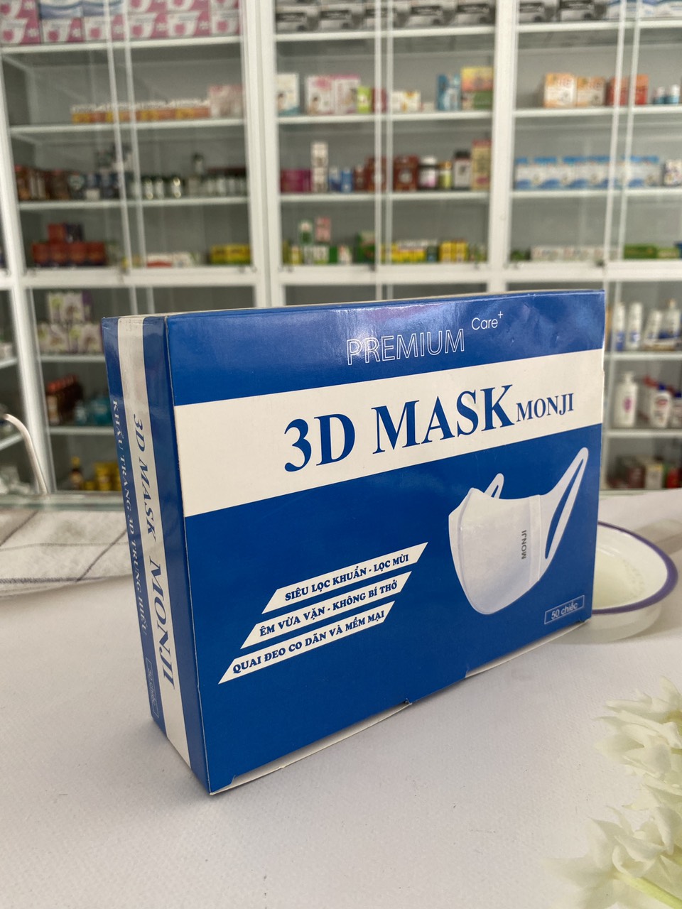 Khẩu trang 3D mask Monji Hộp 50 cái