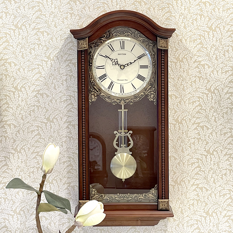 Đồng hồ treo tường Rhythm CMJ524NR06 SIP Wall Clocks (Nâu)