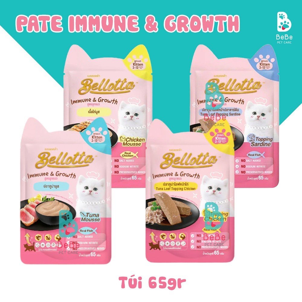 Pate BELLOTTA Từ Thịt Tươi Dinh Dưỡng Cho Mèo Mọi Lứa Tuổi