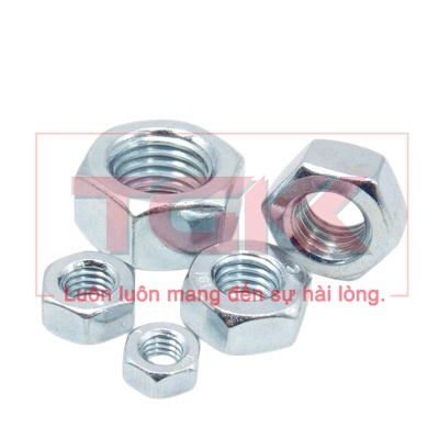 Đai ốc thép mạ điện phân (M3-M12) (Túi 10)