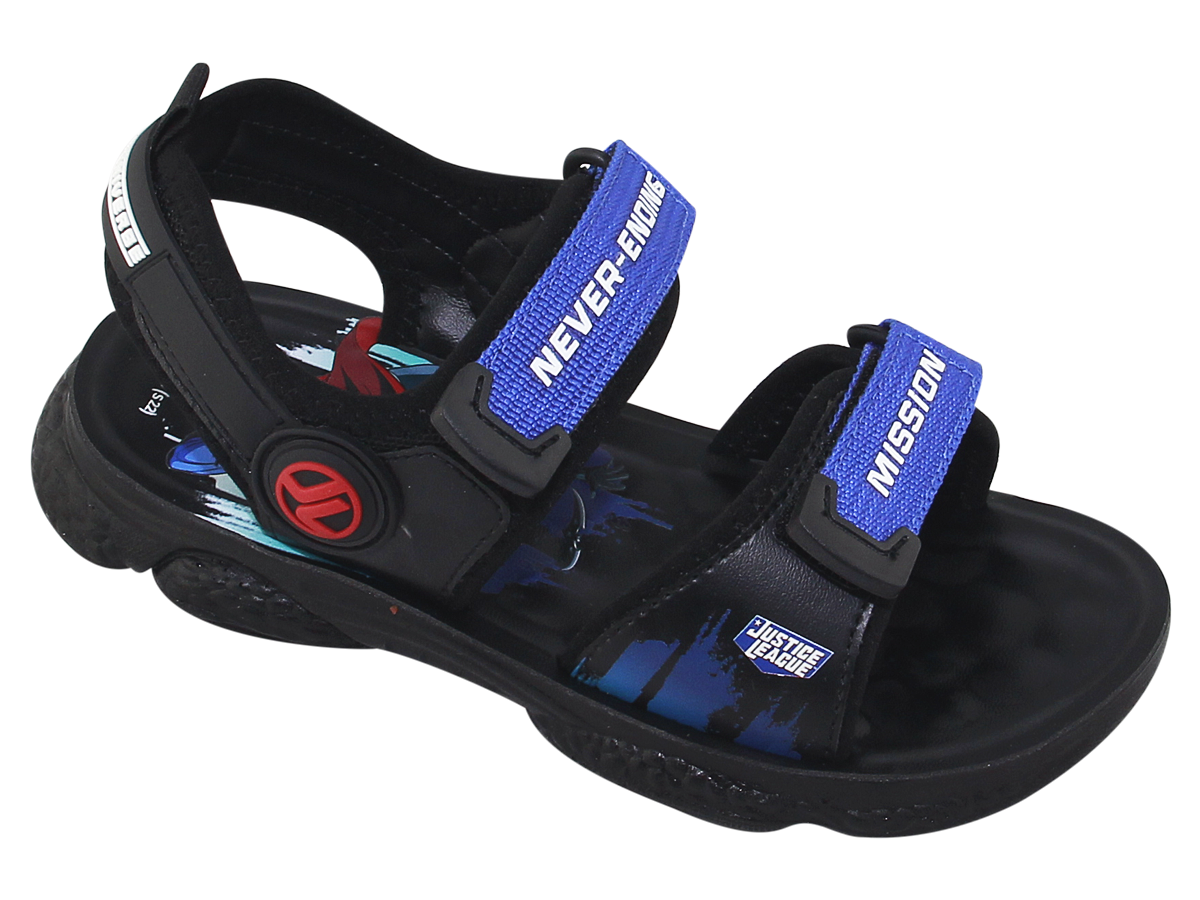 Sandal đế bằng bé trai Bita's SJUBY.10 (Đen + Xám + Xanh dương)