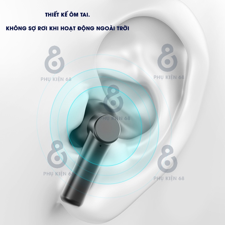 Tai nghe Bluetooth không dây LB8 Pro TWS 5.0 True Wireless cảm ứng chống nước pin trâu giá rẻ cho Android iOS