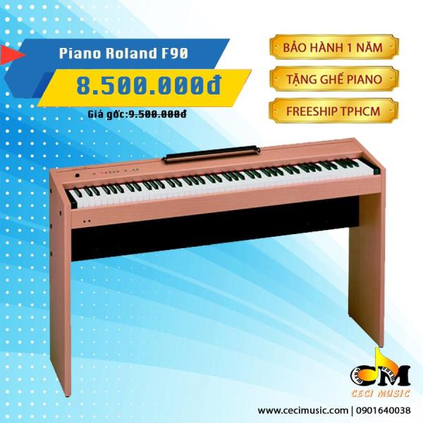Đàn Piano Điện Roland F90 (Nhật) Like new 90%. Bảo hành 1 năm. Tặng ghế Piano trị giá 300,000Đ