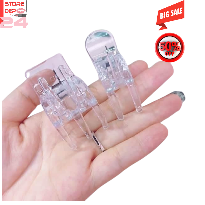 1 cái kẹp tóc càng cua 3 răng trong suốt